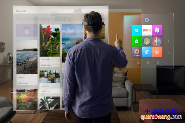 全息投影头戴设备HoloLens